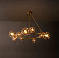 Heritage Bubble Smoke Glass Round Chandelier