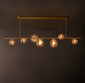 Heritage Bubble Smoke Glass Linear Chandelier