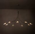 Heritage Shell Clear Glass Round Chandelier