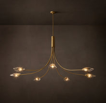 Heritage Shell Smoke Glass Round Chandelier – 72"