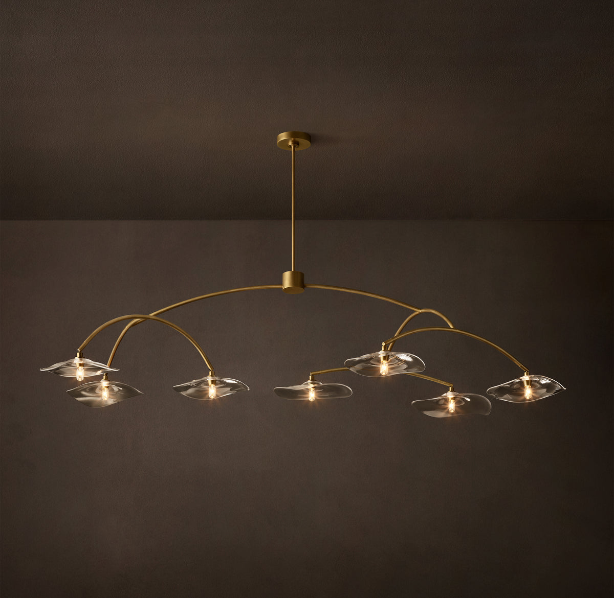 Signature Lily Clear Glass Round Chandelier