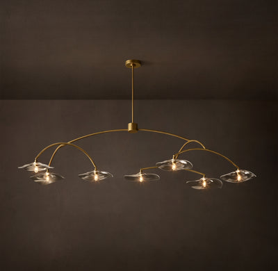 Signature Lily Clear Glass Round Chandelier – 72"