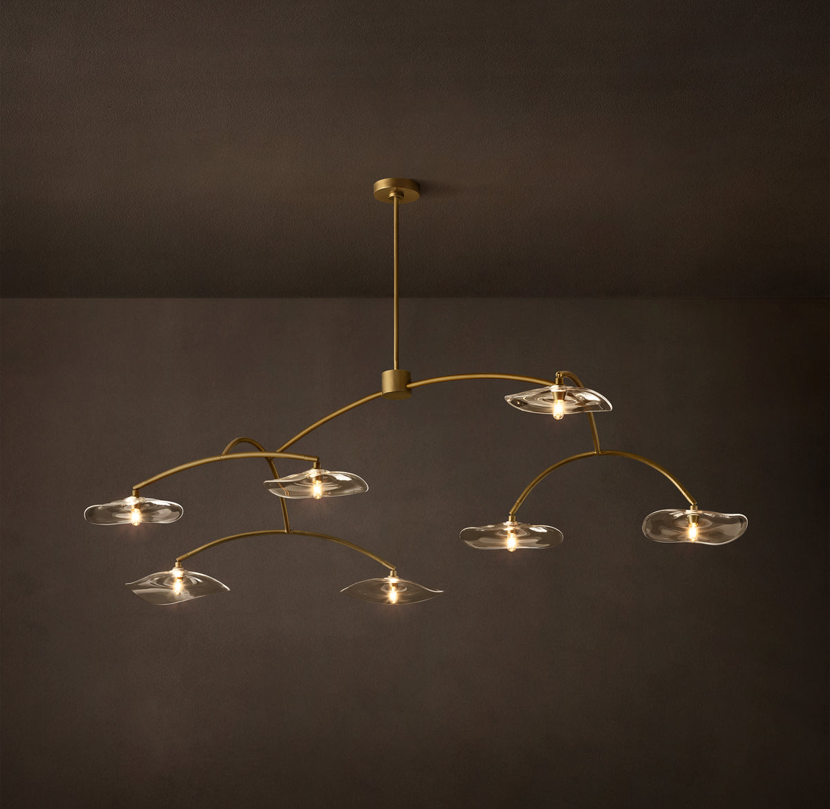 Signature Lily Clear Glass Round Chandelier – 72"