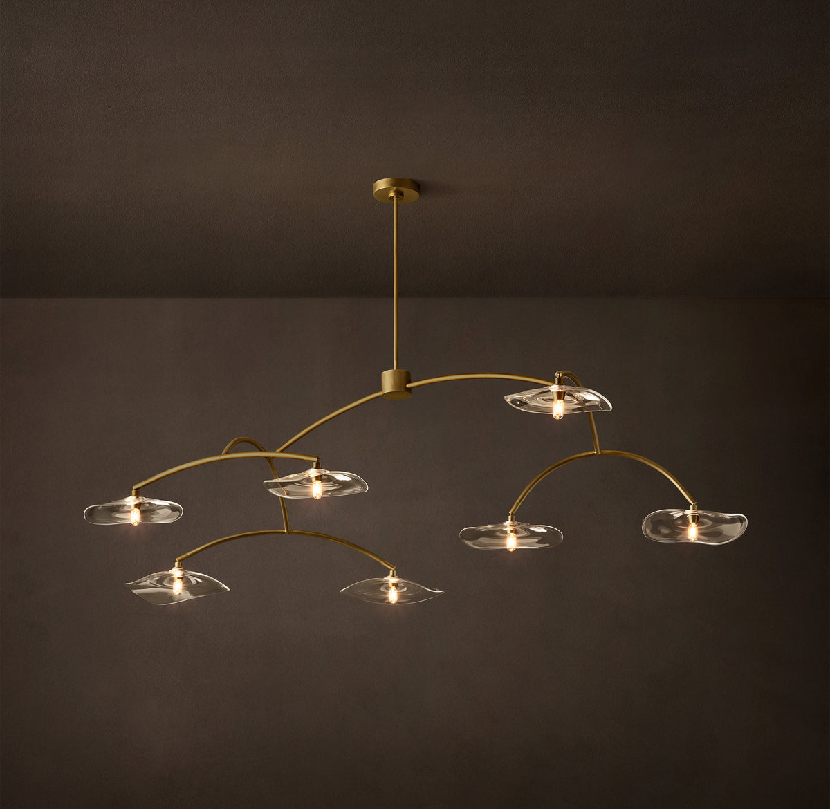 Signature Lily Clear Glass Round Chandelier – 72"