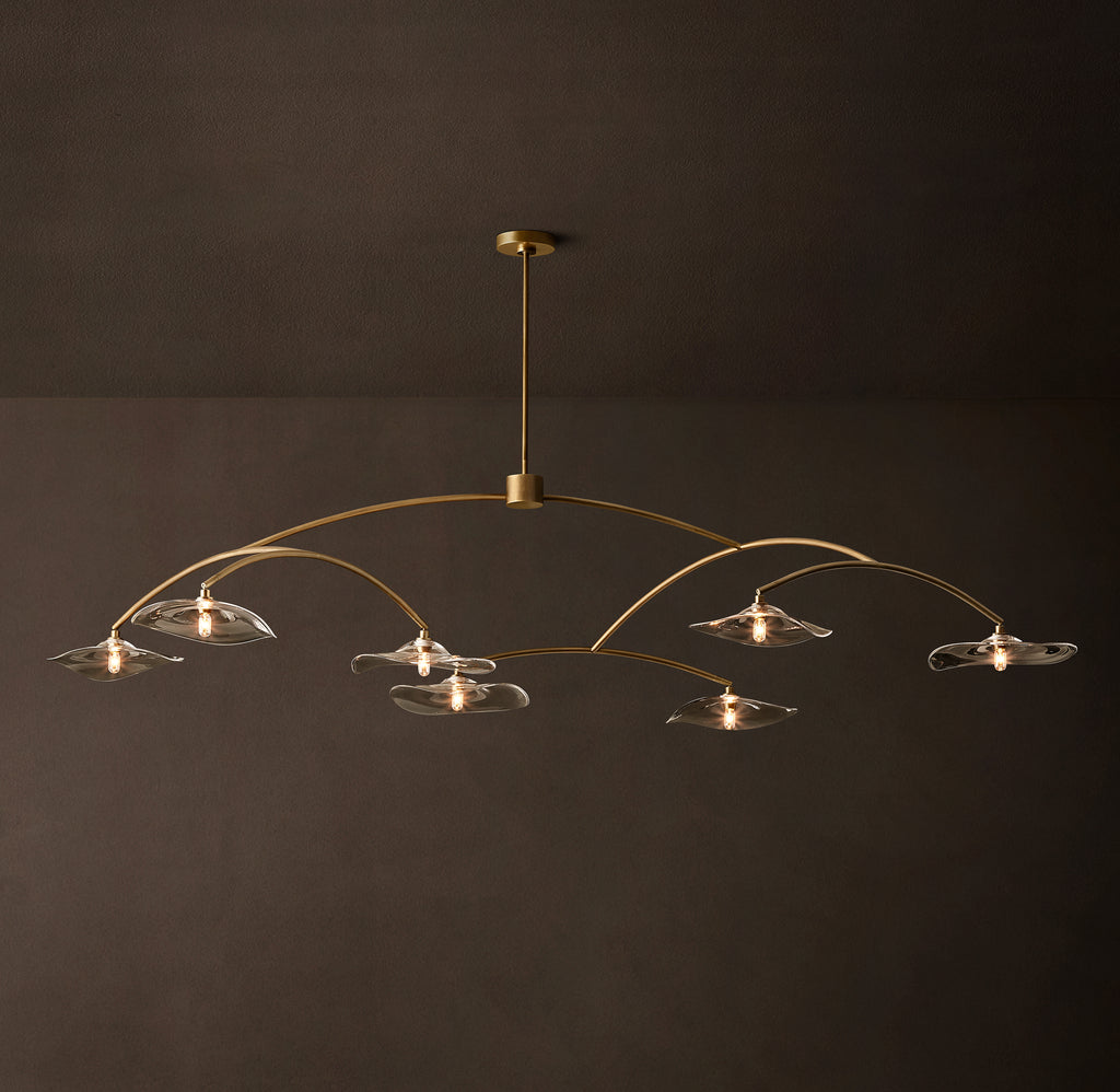 Signature Lily Clear Glass Round Chandelier