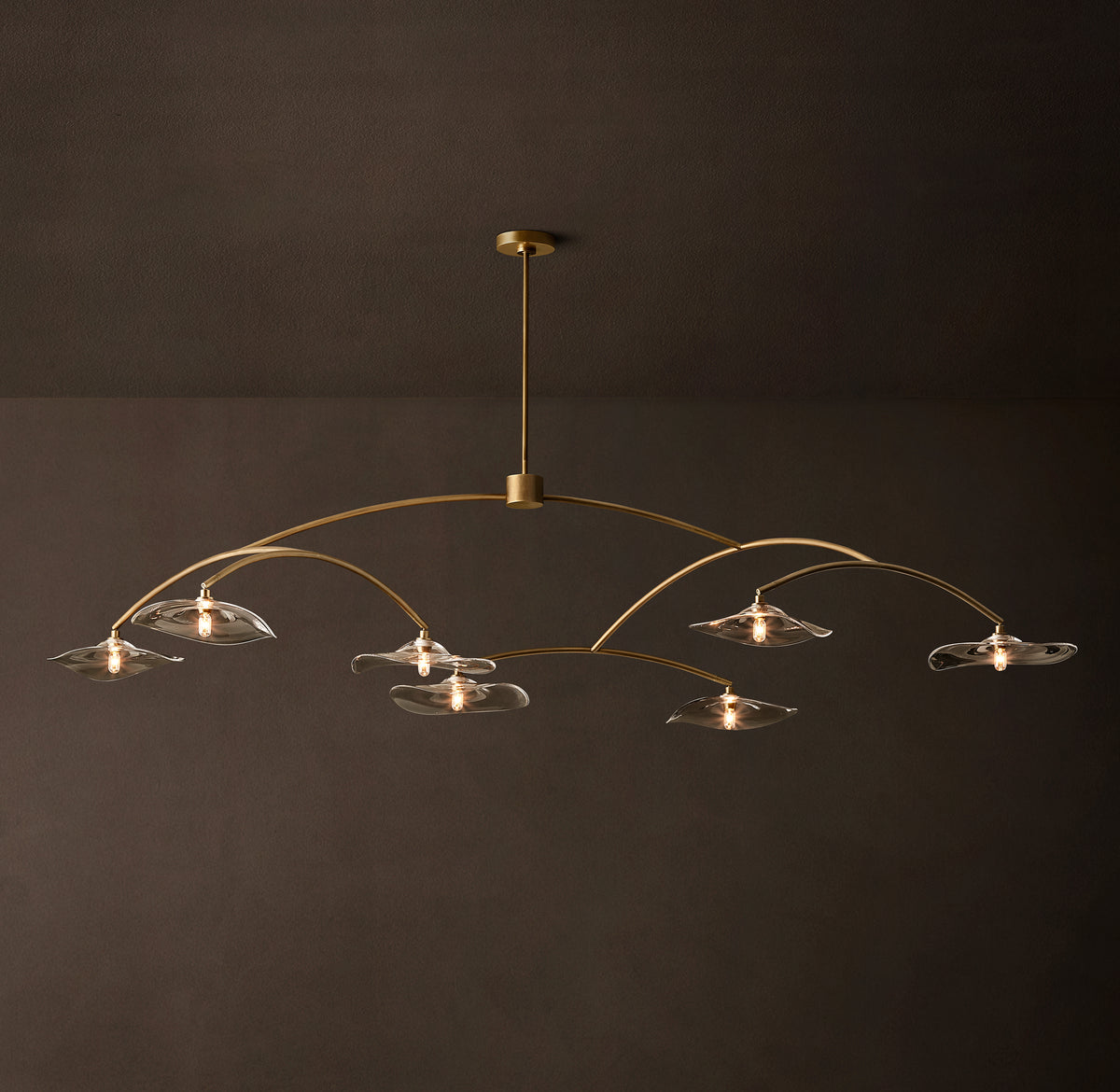 Signature Lily Clear Glass Round Chandelier