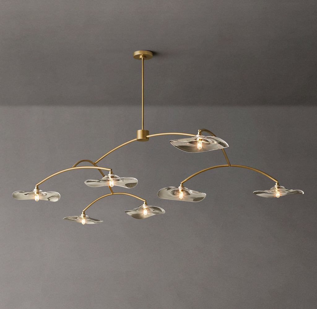 Signature Lily Clear Glass Round Chandelier – 84"