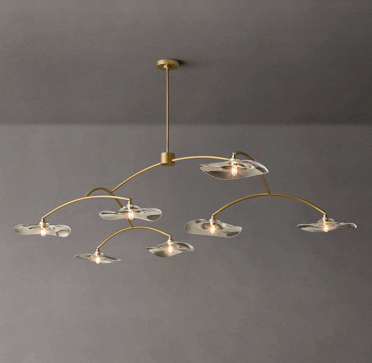 Signature Lily Clear Glass Round Chandelier – 84"