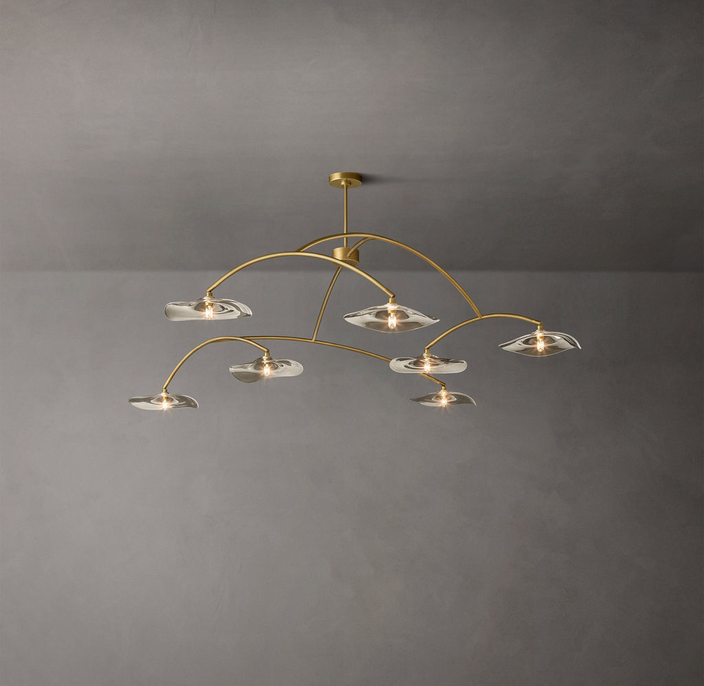 Signature Lily Clear Glass Round Chandelier – 96"