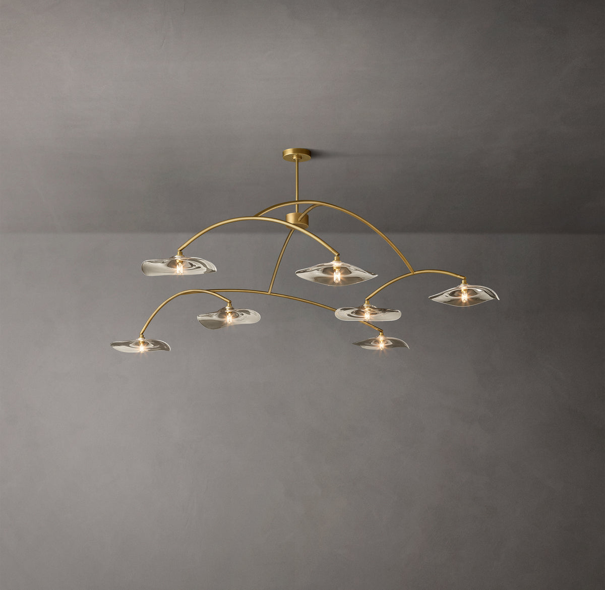 Signature Lily Clear Glass Round Chandelier – 96"
