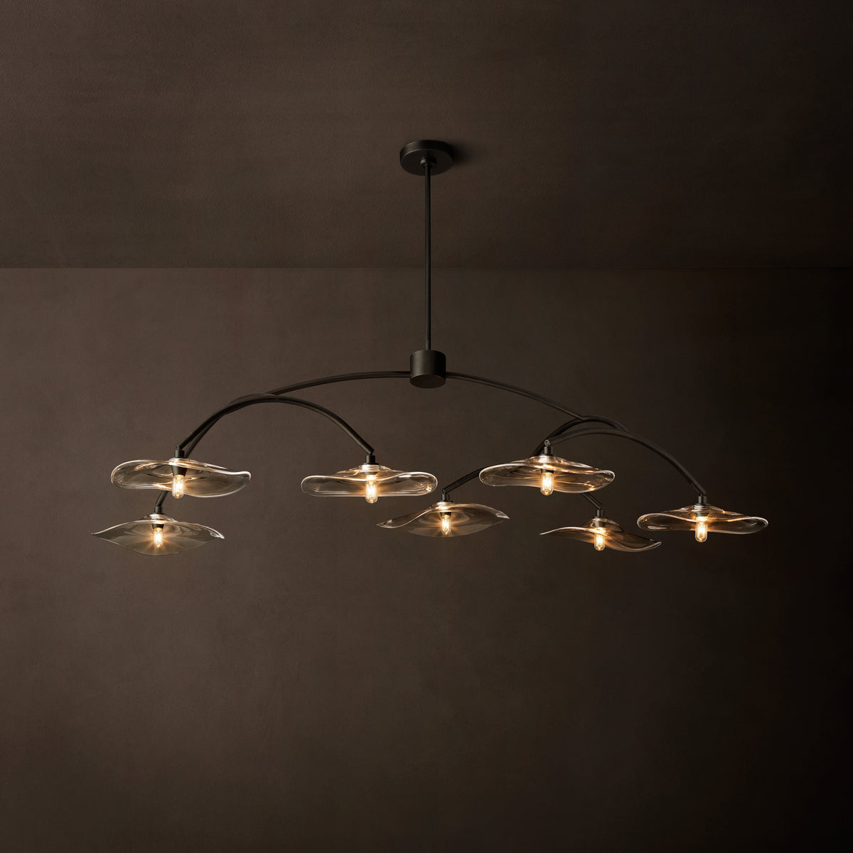 Signature Lily Clear Glass Round Chandelier