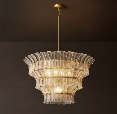 Heritage Romano Clear Glass Round Chandelier – 36"