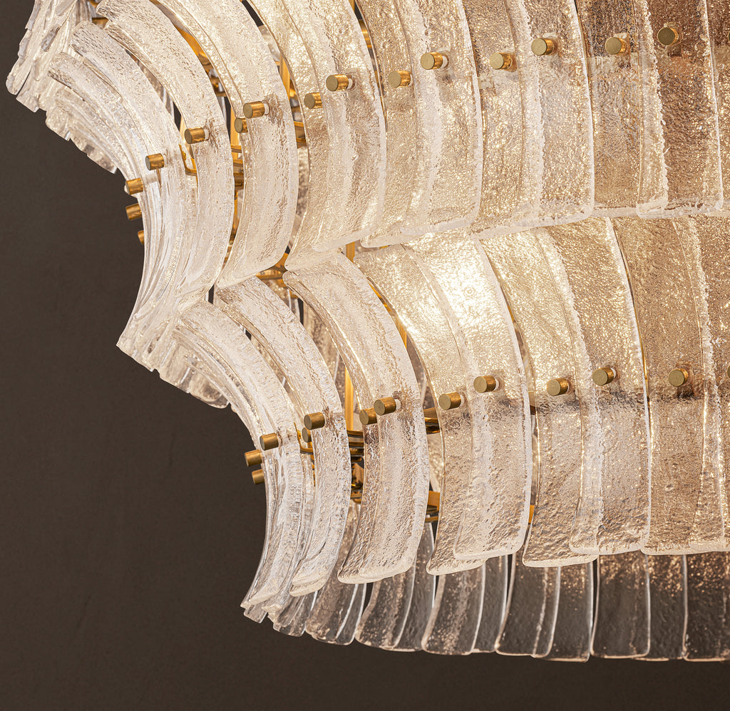Heritage Romano Clear Glass Round Chandelier – 48"