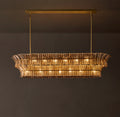 Heritage Romano Smoke Glass Linear Chandelier