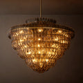 Sculptural Amelia Smoke Glass Round Chandelier