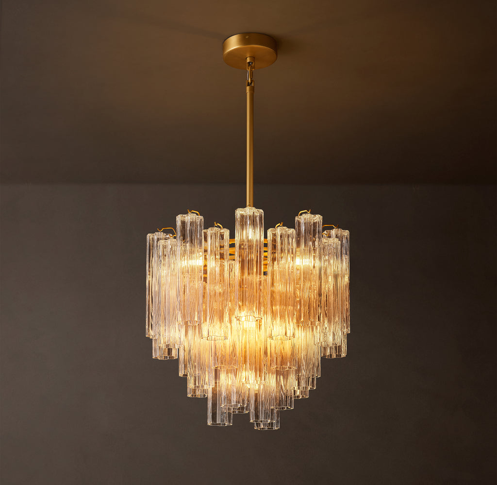 Heritage Tronchi Clear Glass Round Chandelier