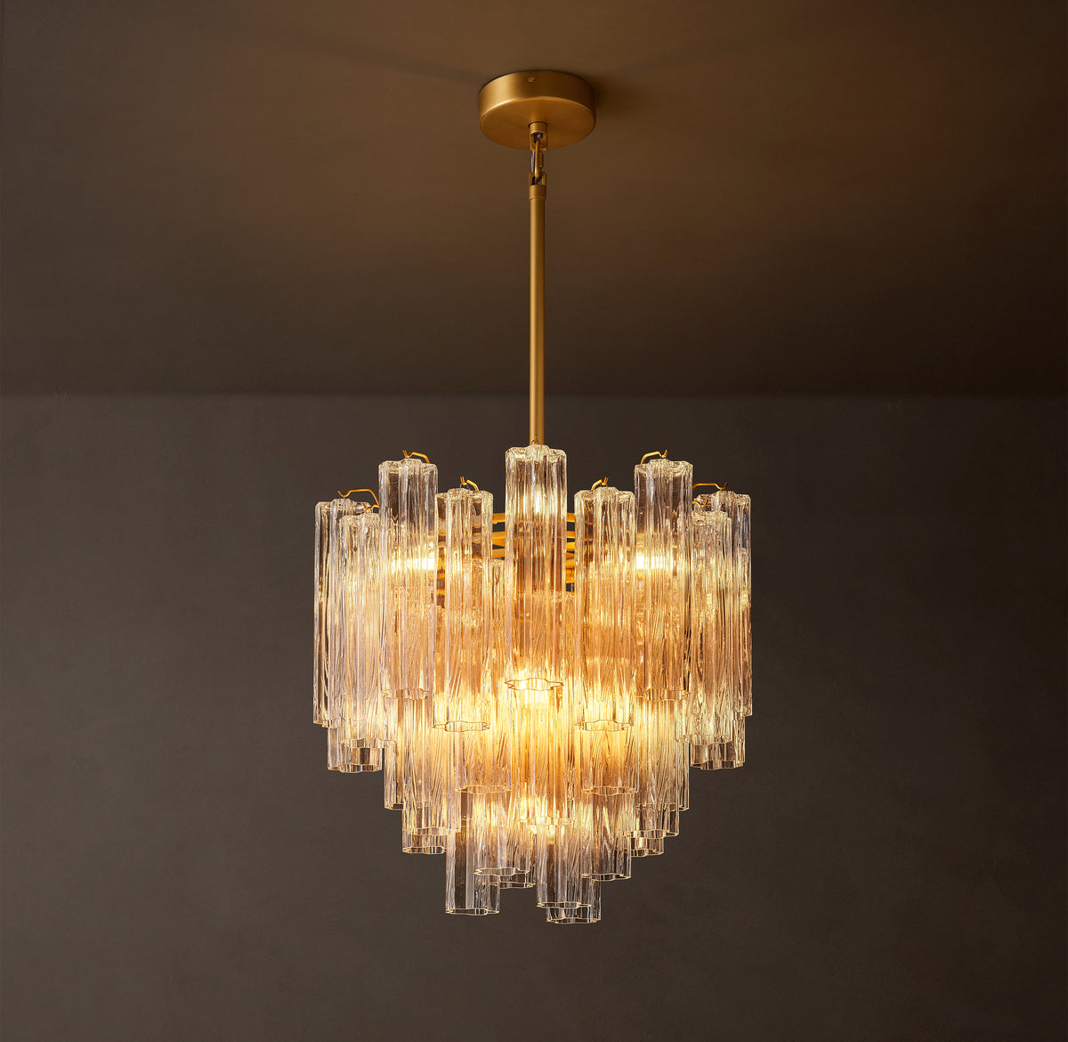 Heritage Tronchi Clear Glass Round Chandelier