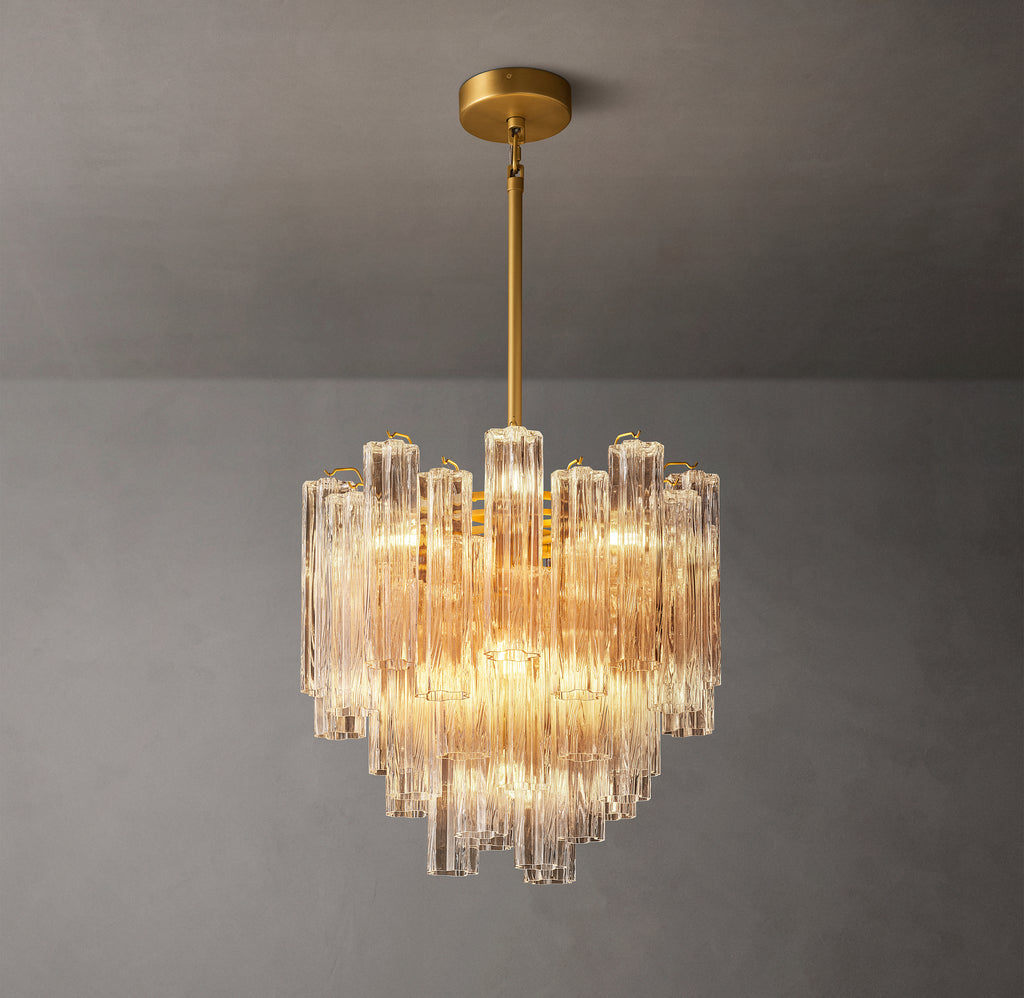 Heritage Tronchi Clear Glass Round Chandelier, alternate view