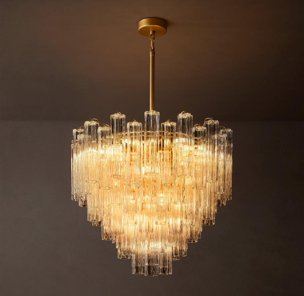 Heritage Tronchi Clear Glass Round Chandelier