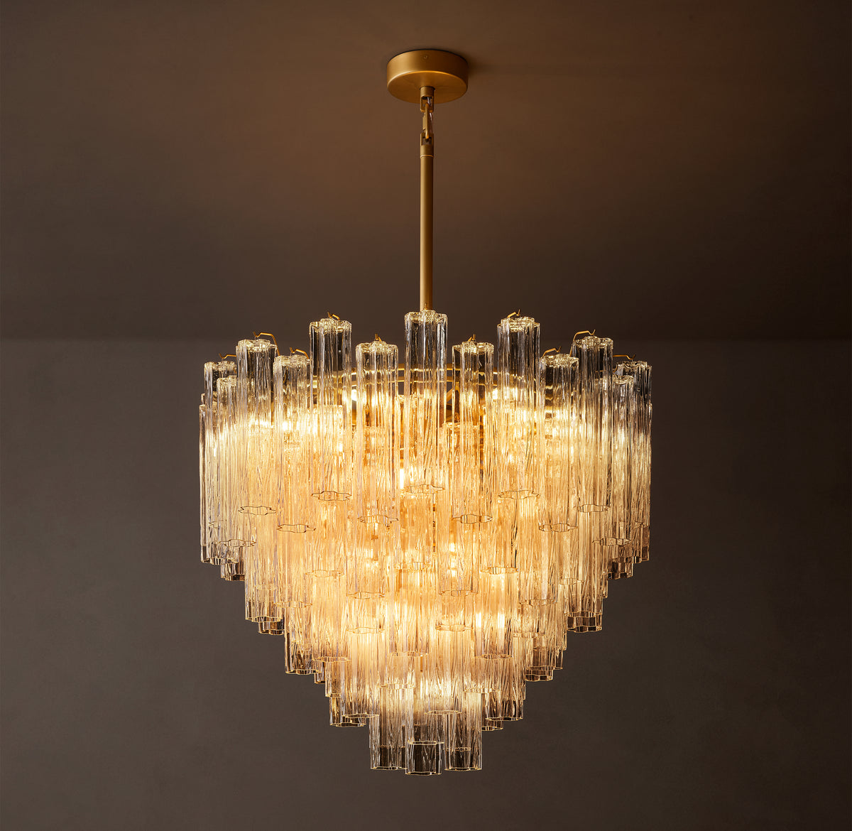 Heritage Tronchi Clear Glass Round Chandelier