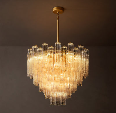 Heritage Tronchi Clear Glass Round Chandelier – 35"