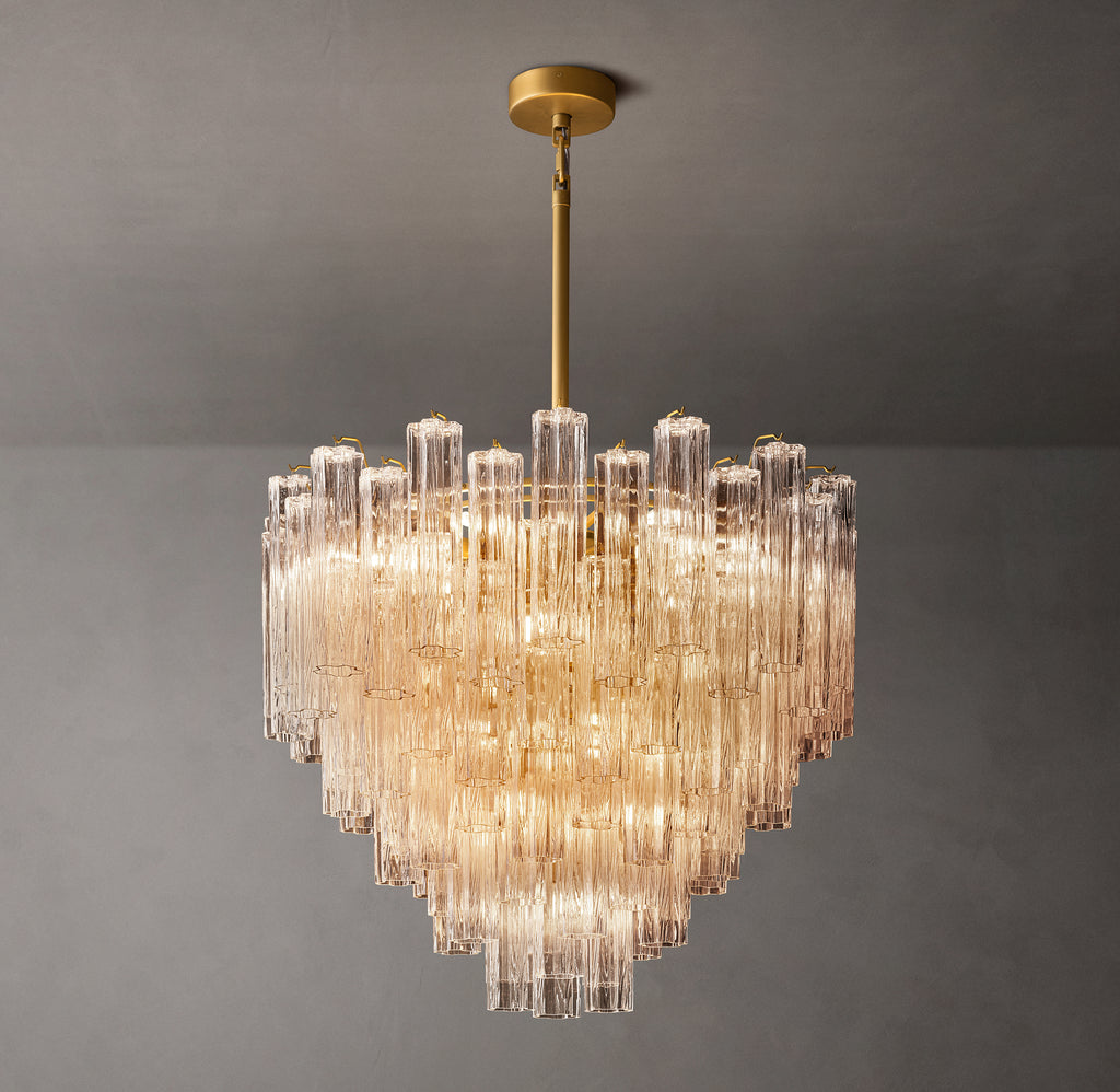 Heritage Tronchi Clear Glass Round Chandelier, alternate view