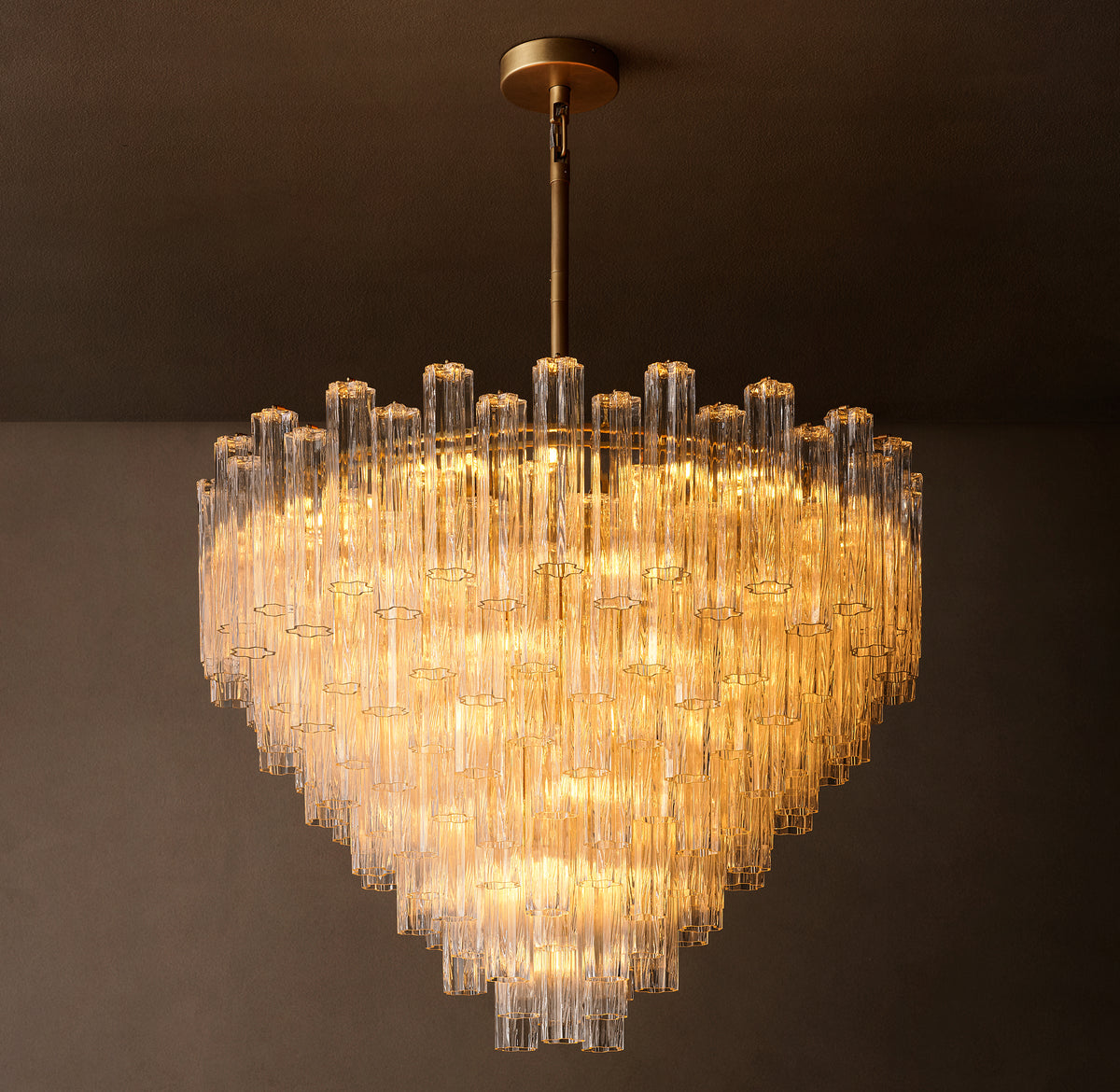 Heritage Tronchi Clear Glass Round Chandelier