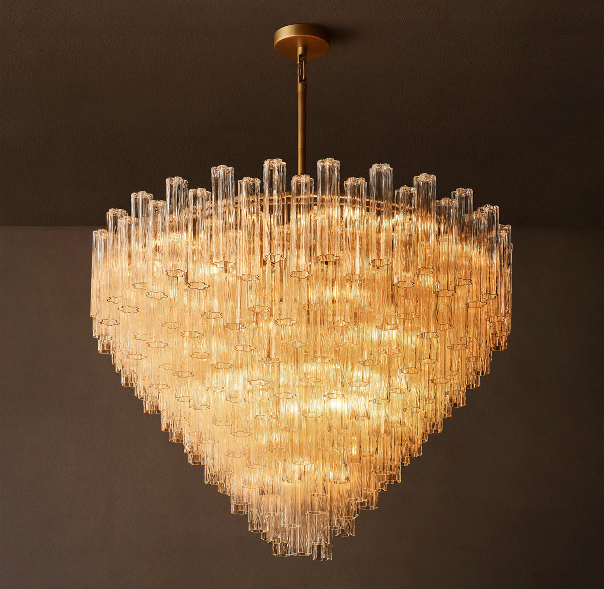 Heritage Tronchi Clear Glass Round Chandelier