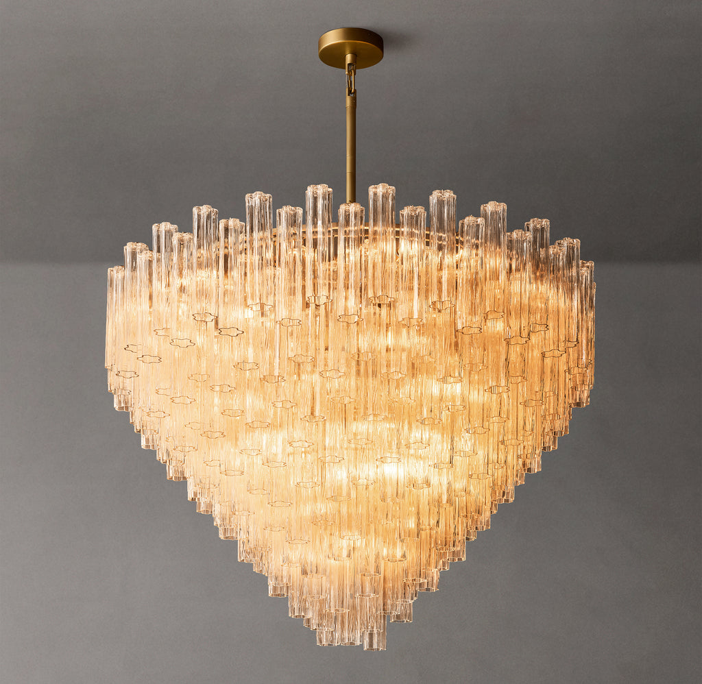 Heritage Tronchi Clear Glass Round Chandelier, alternate view