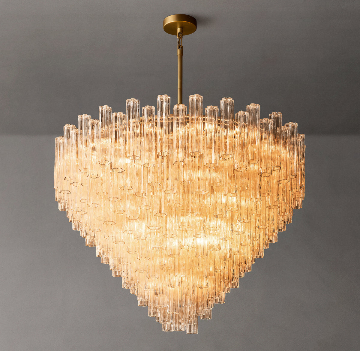Heritage Tronchi Clear Glass Round Chandelier, alternate view
