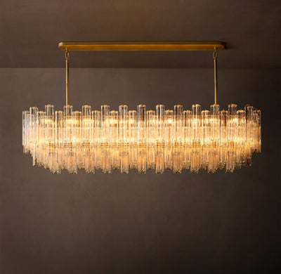 Heritage Tronchi Clear Glass Linear Chandelier