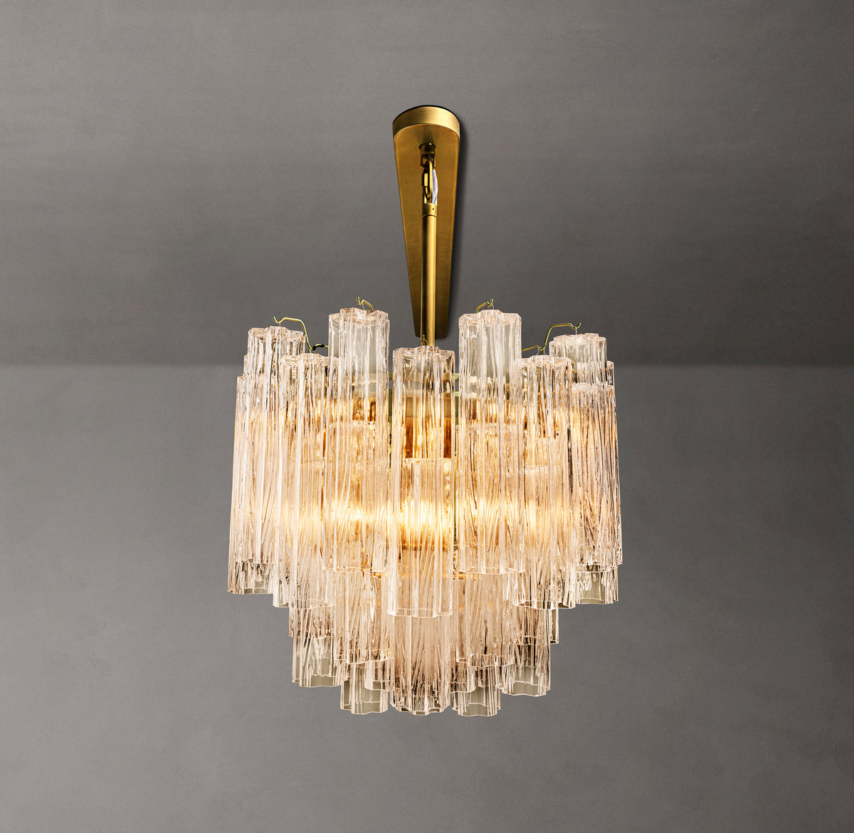Heritage Tronchi Clear Glass Linear Chandelier