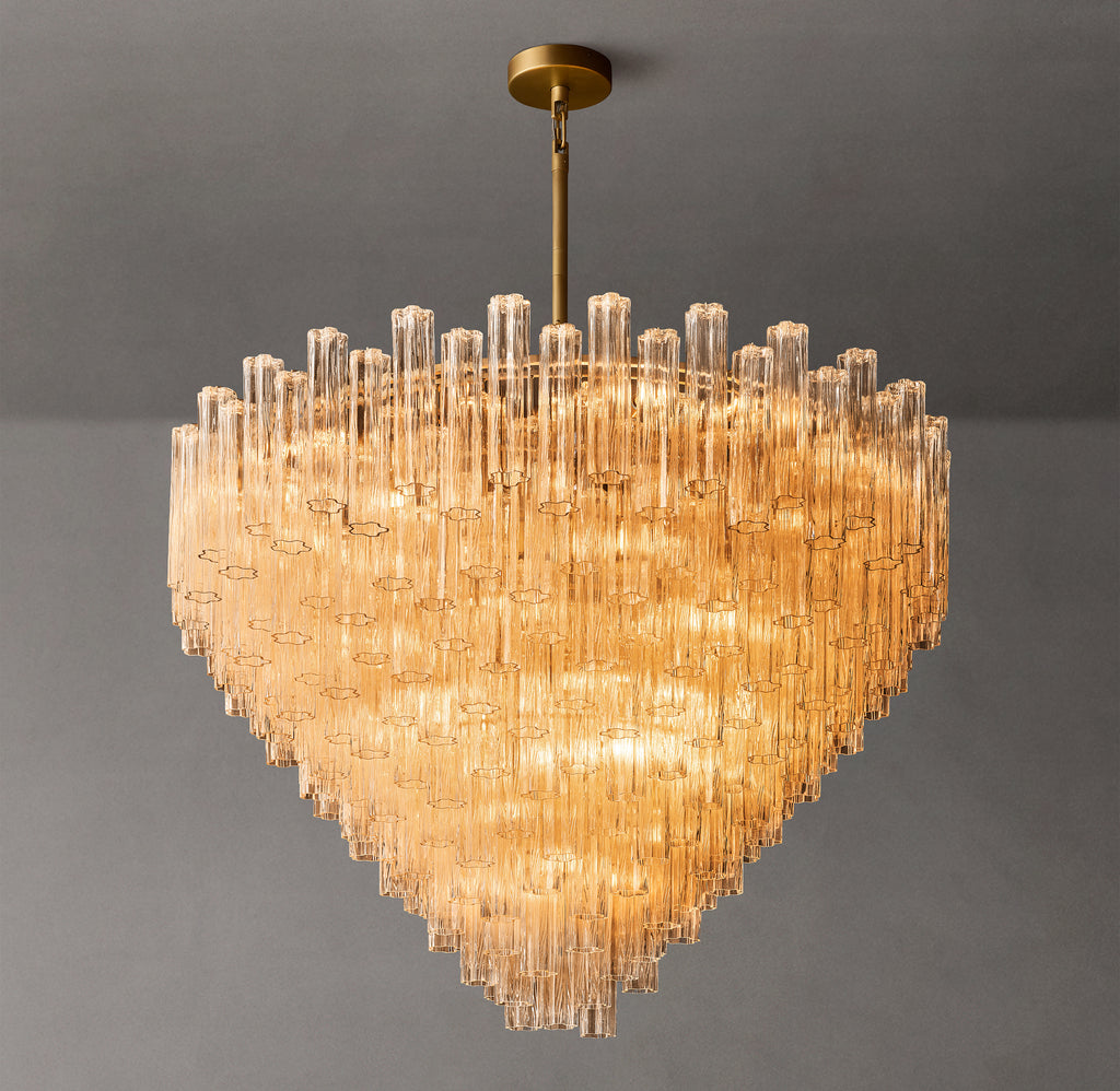 Heritage Tronchi Smoke Glass Round Chandelier, alternate view
