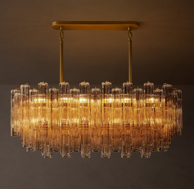 Heritage Tronchi Smoke Glass Linear Chandelier