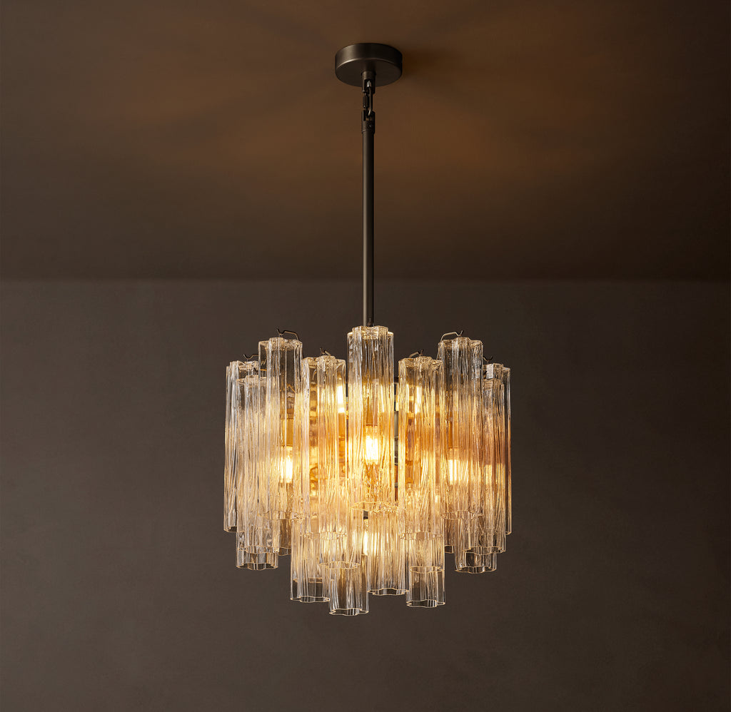 Heritage Tronchi Clear Glass Round Chandelier