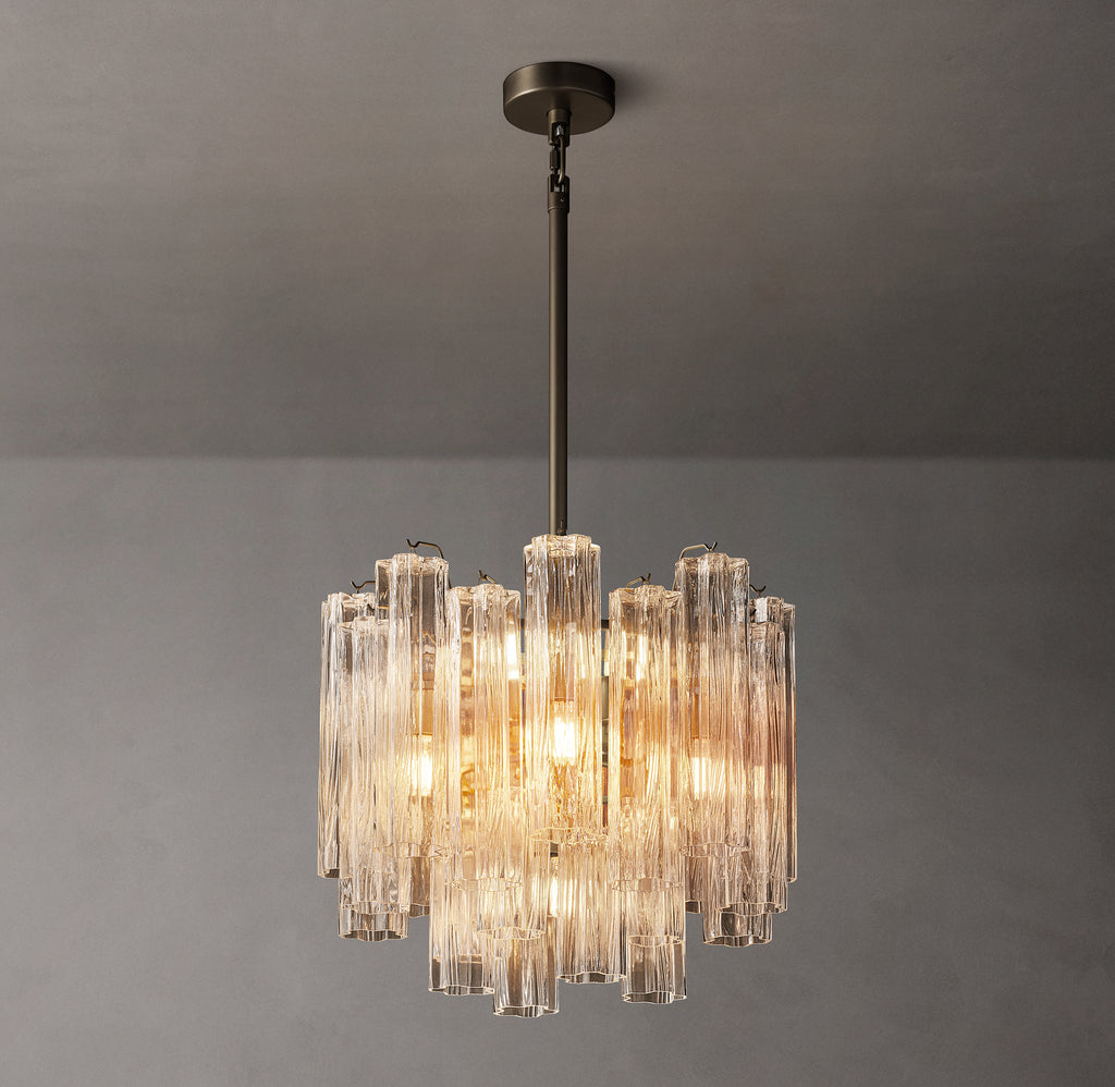 Heritage Tronchi Clear Glass Round Chandelier, alternate view