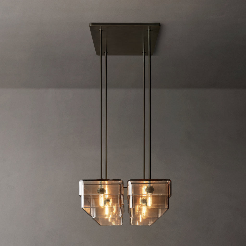 Signature Remy Square Chandelier, alternate view