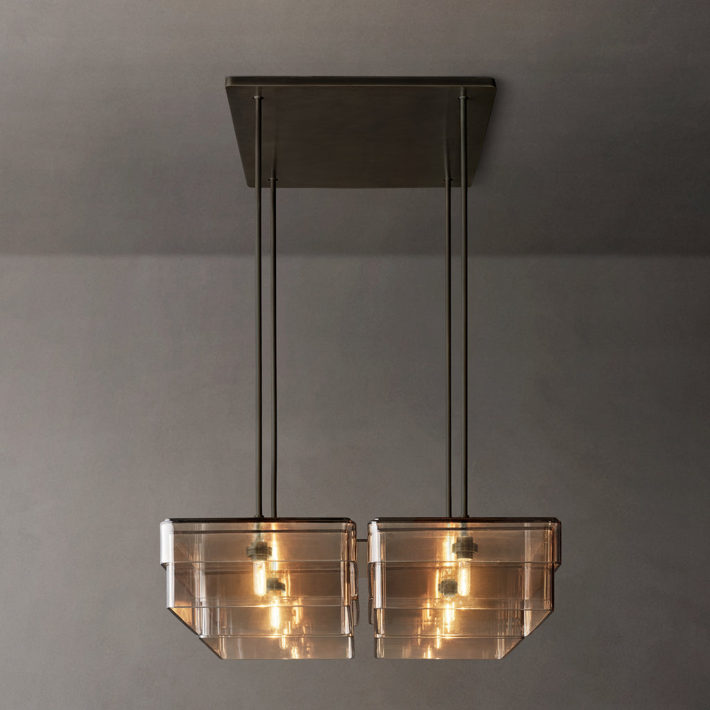 Signature Remy Square Chandelier, alternate view