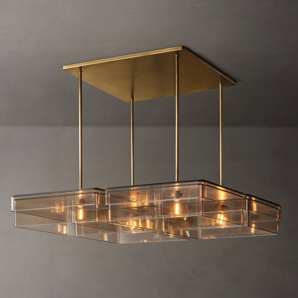 Signature Remy Square Chandelier, alternate view