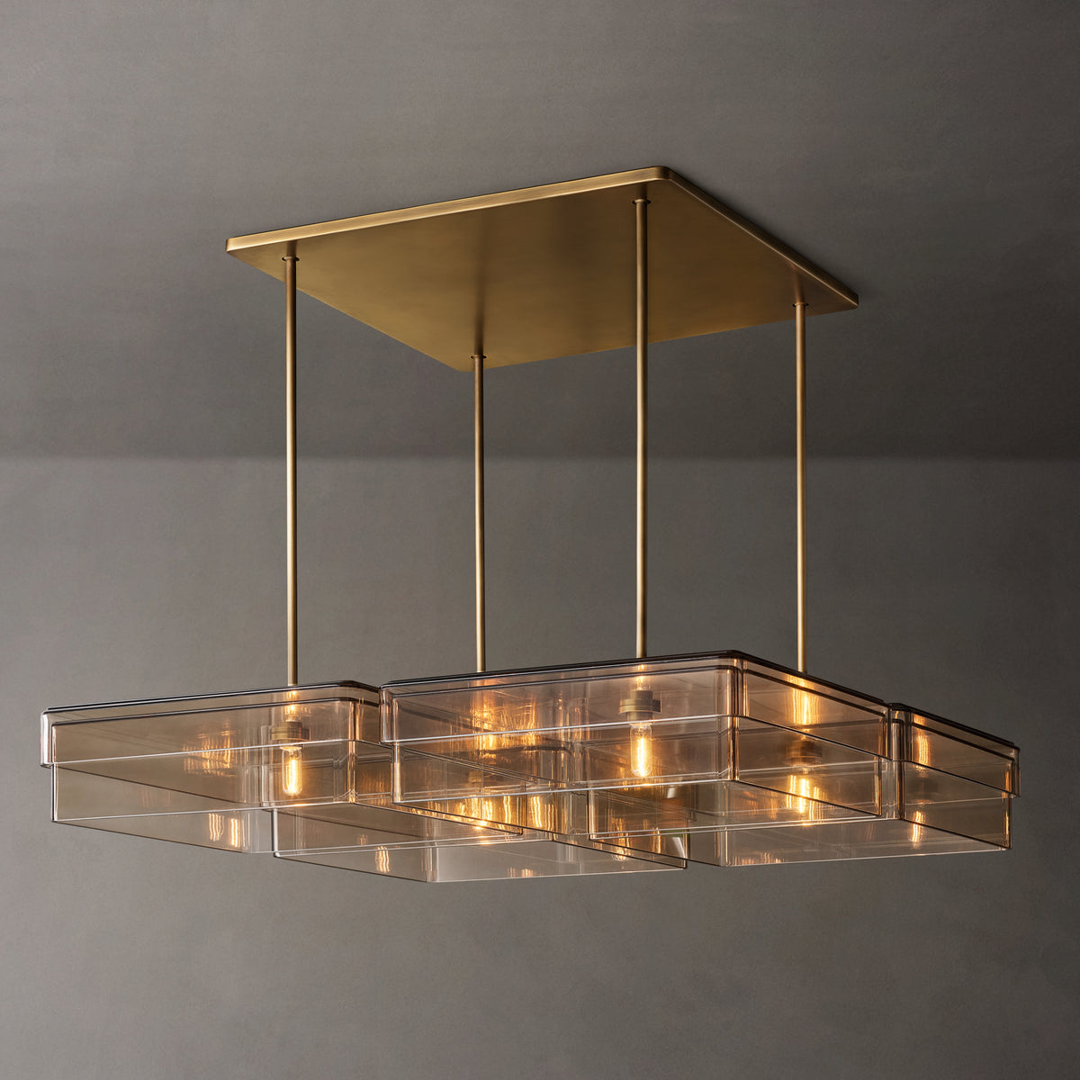 Signature Remy Square Chandelier, alternate view