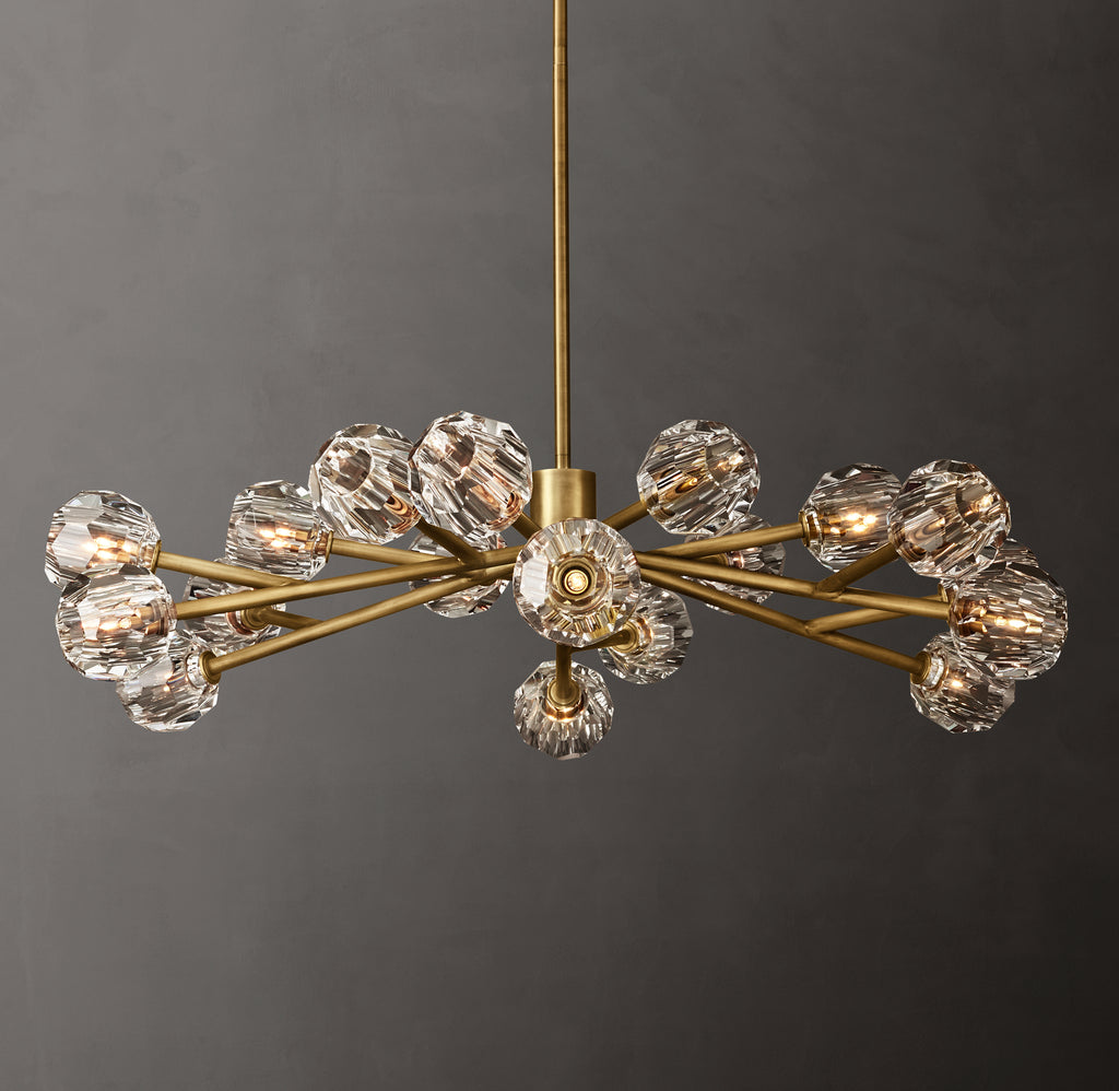 Heritage Boule De Cristal Clear Glass Round Chandelier
