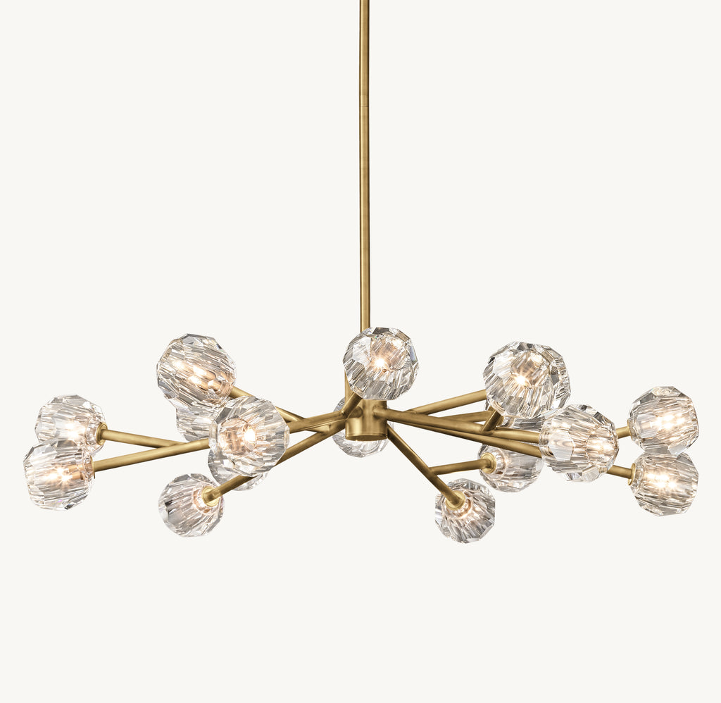 Heritage Boule De Cristal Clear Glass Round Chandelier, alternate view