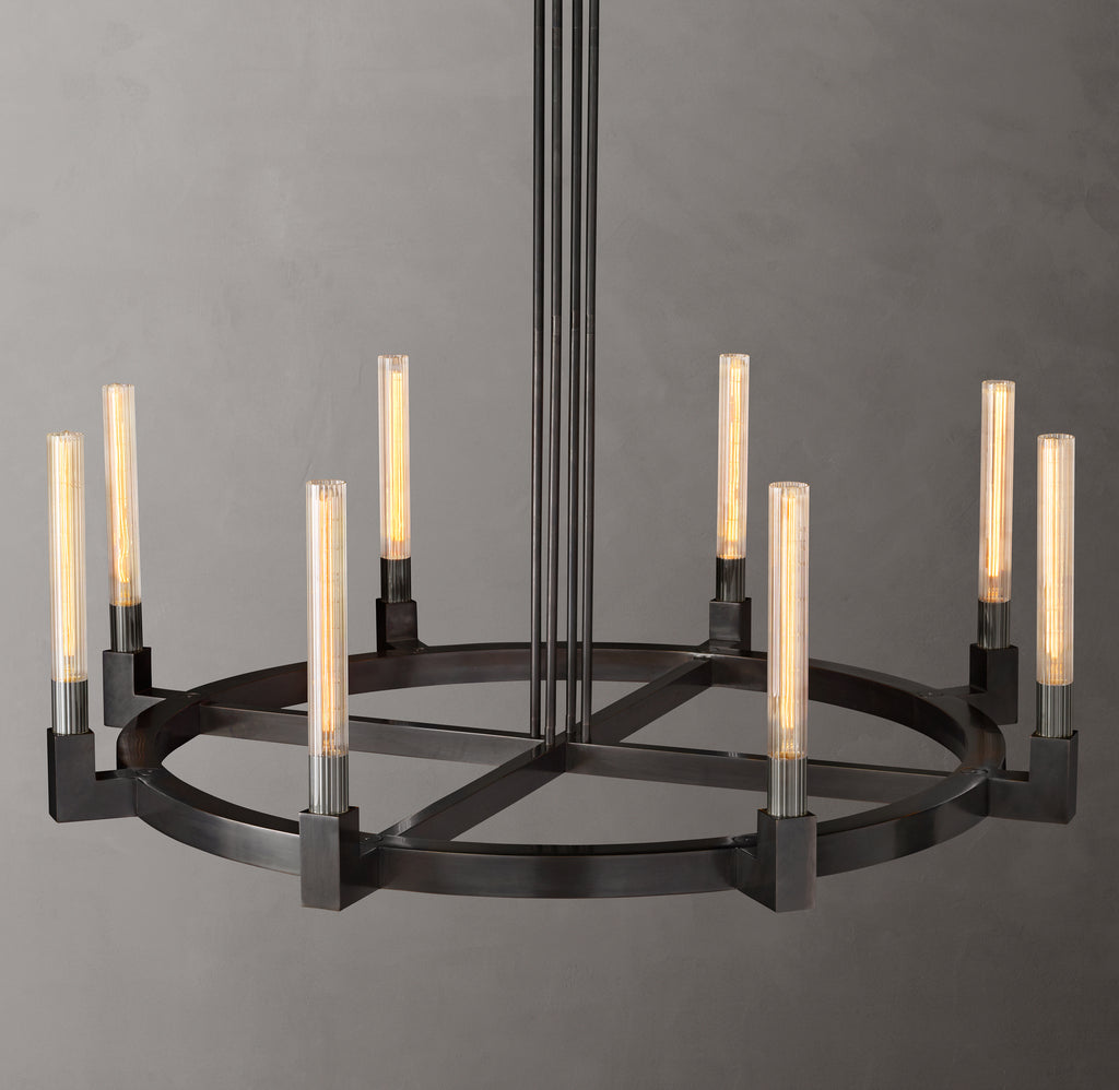 Heritage Cannele Round Chandelier, alternate view