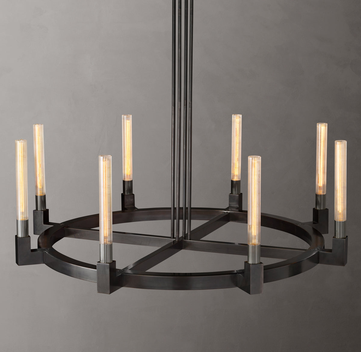 Heritage Cannele Round Chandelier, alternate view