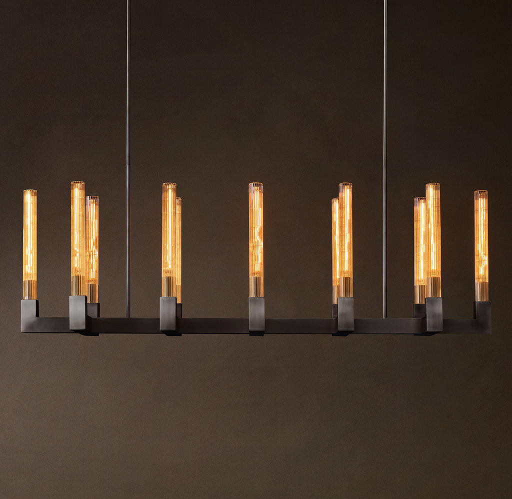 Heritage Cannele Linear Chandelier – 55"