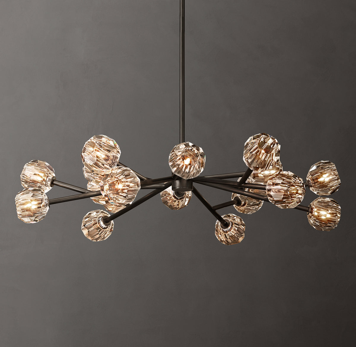 Heritage Boule De Cristal Clear Glass Round Chandelier