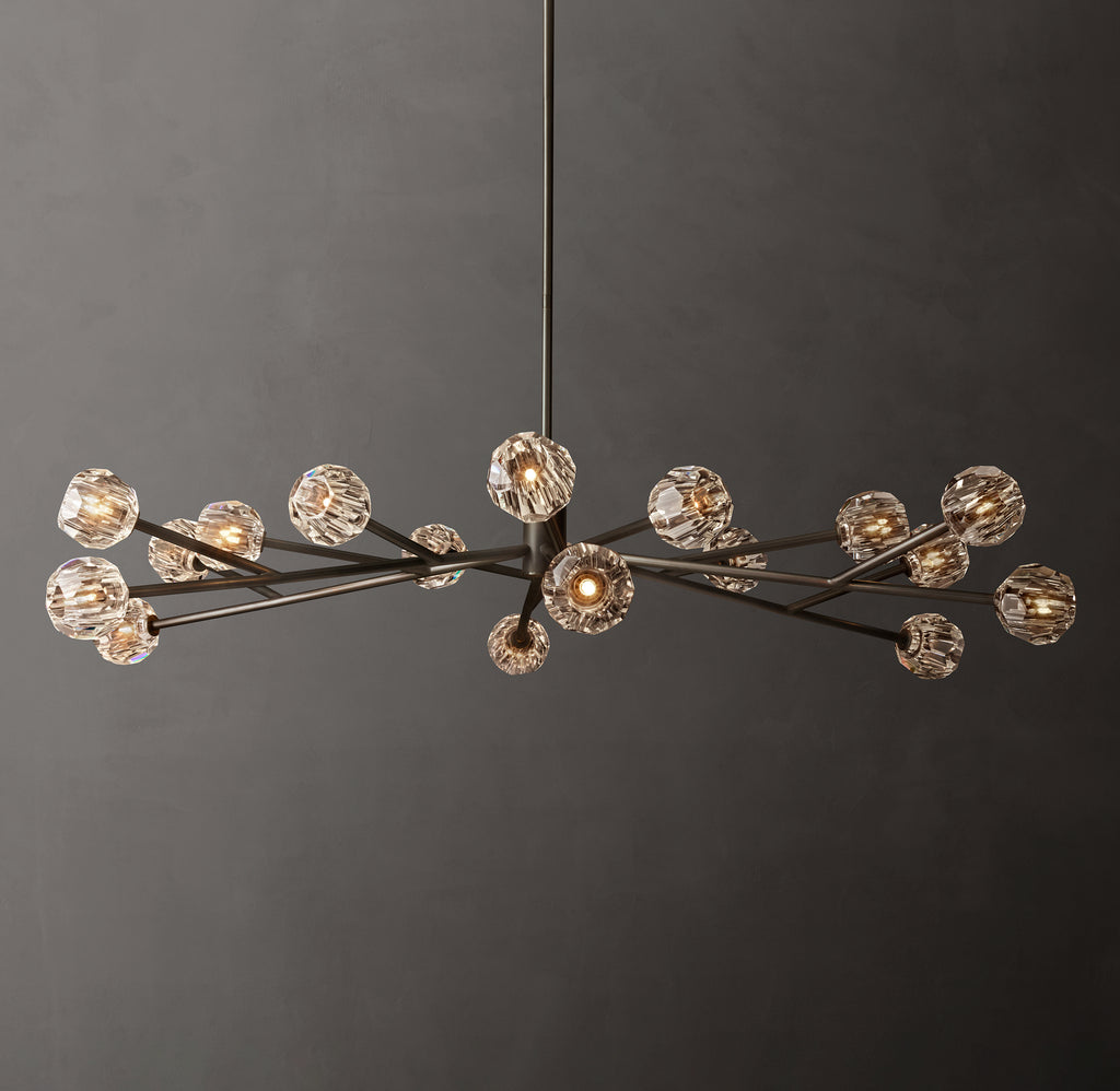 Heritage Boule De Cristal Clear Glass Round Chandelier