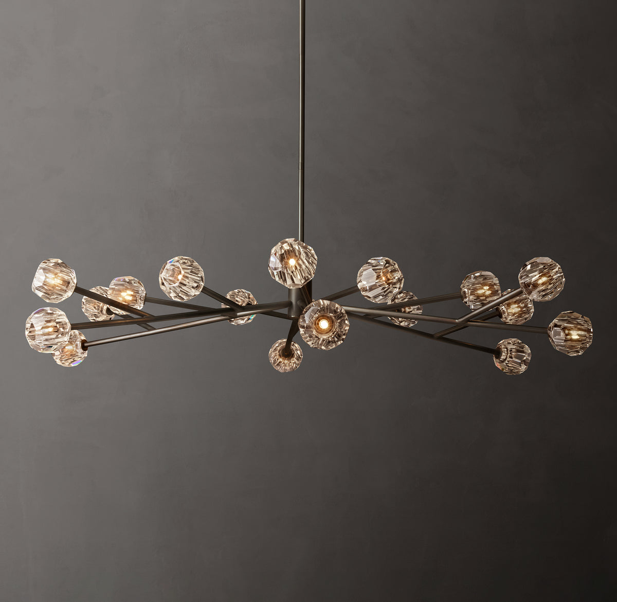 Heritage Boule De Cristal Clear Glass Round Chandelier