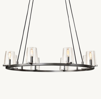 Artisan Pauillac Round Chandelier – 36" Bronze