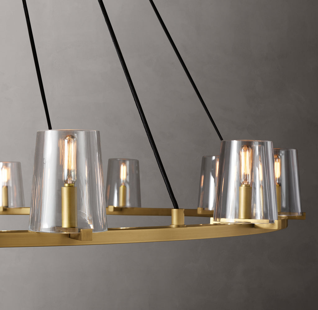 Artisan Pauillac Round Chandelier – 60" Lacquered Burnished Brass